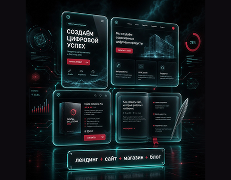 Лендинг + Сайт + Магазин + Блог